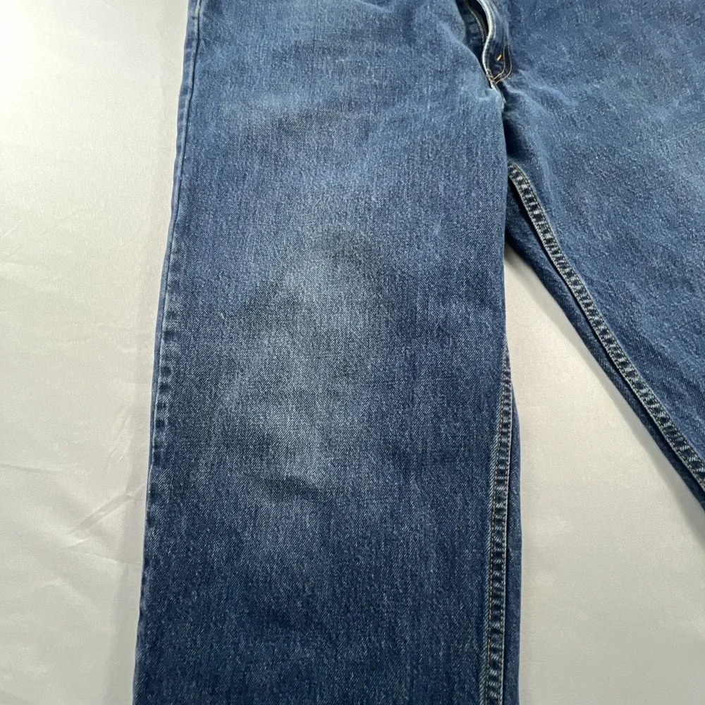 2000's Levi's 550 Jeans Men's Tag 36x32 Relaxed Fit Blue Denim Y2K Classic